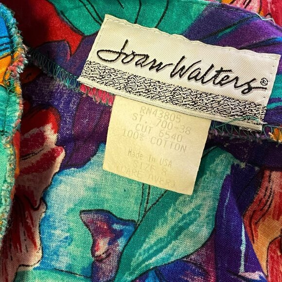 VTG Joan Walters 80’s Floral Jumpsuit - Picture 5 of 10